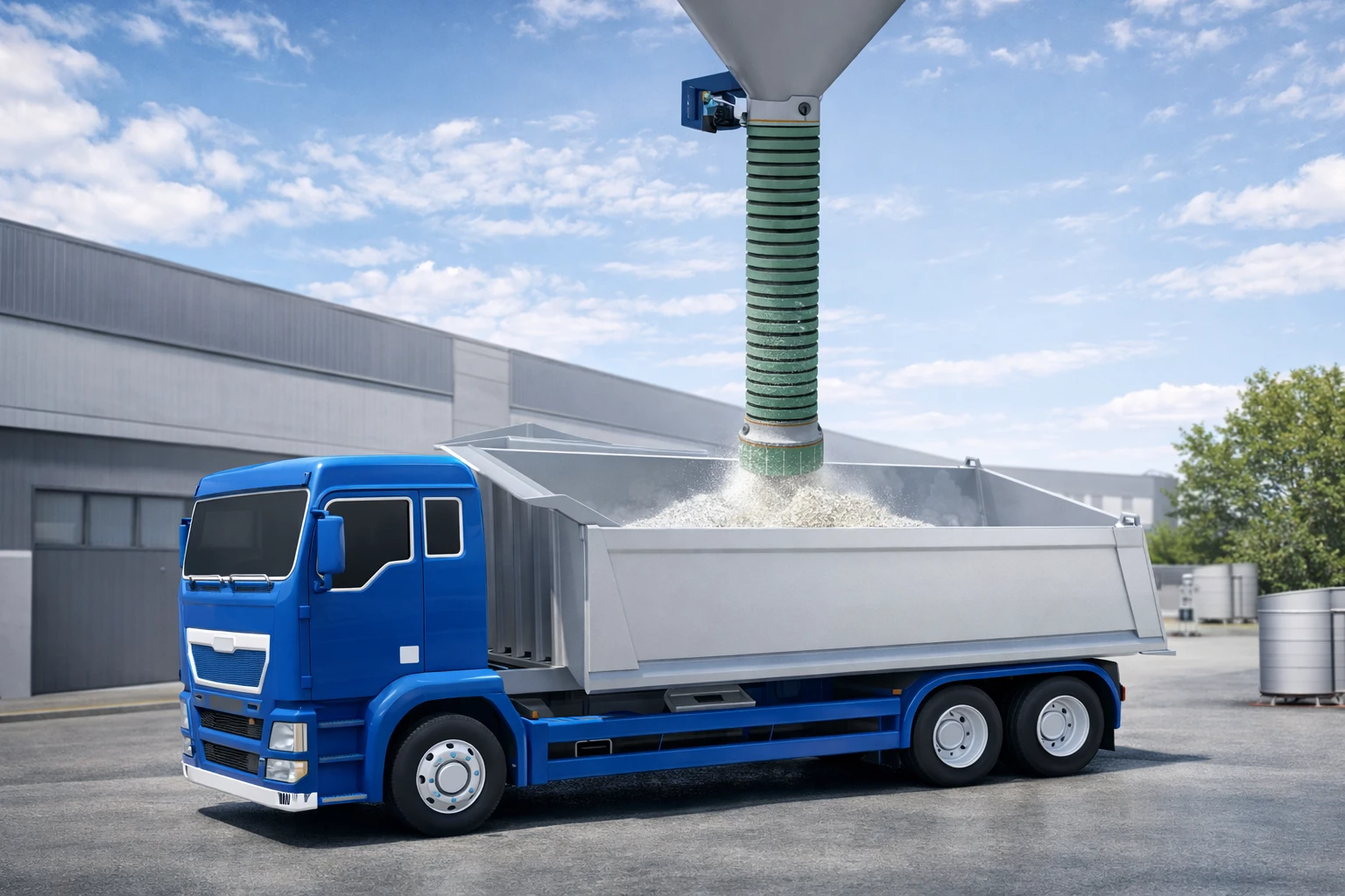 Makilus kamyon dolum sistemi